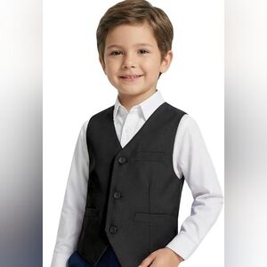 Baby Boy Charcoal Vest Kid Formal